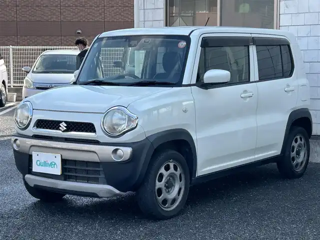 スズキ ハスラー G 福岡県 2014(平26)年 11.4万km パールホワイト ワンオーナー/純正メモリナビ/　(AM/FM/ワンセグTV)/バックカメラ/レーダーブレーキサポート/横滑り防止/アイドリングストップ/コムテック前方ドライブレコーダー【DC-DR410】/ETC/電格ウインカーミラー/ドアバイザー/プッシュスタート/ステアリングスイッチ/USBポート/スペアキー×1/ISOFIX/保証書/取扱説明書/ナビ取扱説明書