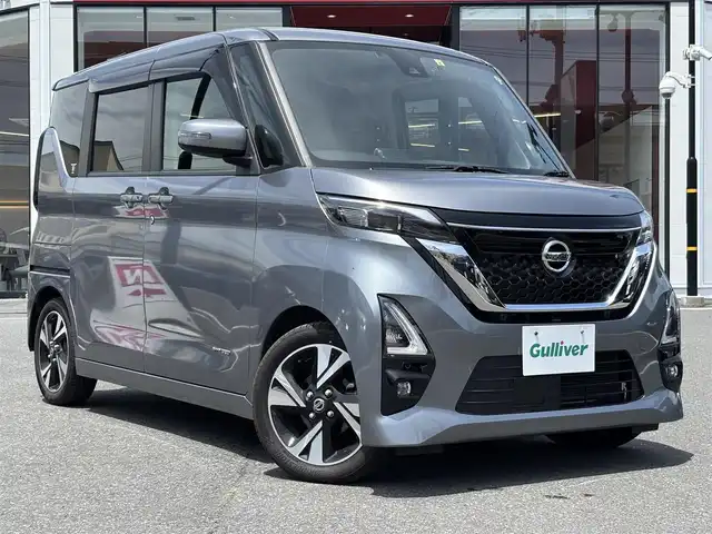 日産 ルークス HWS Gターボ プロパイロットED 宮城県 2020(令2)年 6.7万km チタニウムグレーメタリック 登録時走行距離６７０１４ｋｍ/両側パワースライドドア/全方位カメラ/純正ナビ/・フルセグテレビ/・Bluetooth/・CD/DVD/プロパイロット/インテリジェントクルーズコントロール/エマージェンシーブレーキ/車線逸脱警報/車線逸脱防止支援/電動パーキング/Ｂホールド/オートライト/ステアリングスイッチ/LEDヘッドライト/フォグランプ/後席サンシェード