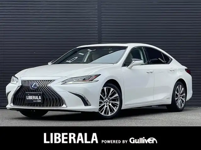 レクサス ＥＳ 300h 山梨県 2019(令1)年 4万km ソニッククォーツ 純正メモリナビ/フルセグ/Bluetooth/バックカメラ/三眼LED/SR/プリクラッシュ/レーダークルーズコントロール/LKA/BSM/ベージュ革/シートヒーター /ベンチレーション/リアサンシェード/ETC2.0/純正18インチAW