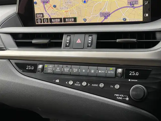 レクサス ＥＳ 300h 山梨県 2019(令1)年 4万km ソニッククォーツ 純正メモリナビ/フルセグ/Bluetooth/バックカメラ/三眼LED/SR/プリクラッシュ/レーダークルーズコントロール/LKA/BSM/ベージュ革/シートヒーター /ベンチレーション/リアサンシェード/ETC2.0/純正18インチAW
