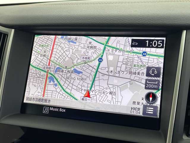 日産 スカイライン 400R 愛知県 2023(令5)年 1.2万km ＤグリーンＭ 法人ワンオーナー/カラーコードDAP ミッドナイトパープル（RM）/８インチ＆７インチツインディスプレイ純正ナビ/・フルセグ/・CD/DVD/・Bluetooth/・USB・AUX/インテリジェントアラウンドビューモニター/純正ドライブレコーダー/ビルトインETC/BOSEサウンドシステム/インテリジェントエマージェンシーブレーキ/後側方衝突防止支援システム/車線逸脱防止支援システム/インテリジェントクルーズコントロール/ハイビームアシスト・アクティブAFS/パーソナルドライビングポジションメモリーシステム/運転席・助手席パワーシート/シートヒーター/ウェッズスポーツアルミホイール