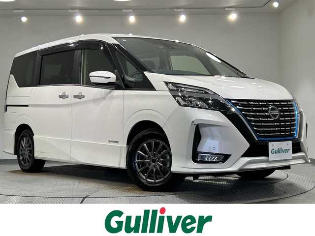 日産 セレナ e－パワー ハイウェイスター V 愛知県 2020(令2)年 3.9万km ブリリアントホワイトパール 純正１０インチＳＤナビ　（地図SDなし）/純正フリップダウンモニター　/プロパイロット　/インテリジェントパーキングアシスト　/アラウンドビュモニター　/エマージェンシーブレーキ　/車線逸脱警報（LDW)/後側方車両検知警報（BSW)/両側パワースライドドア　/ビルトインＥＴＣ　/ドライブレコーダー/オートブレーキホールド/USB接続/後席サンバイザー/LEDヘッドライト/LEDフォグランプ/プッシュスタート/　　-スマートキー