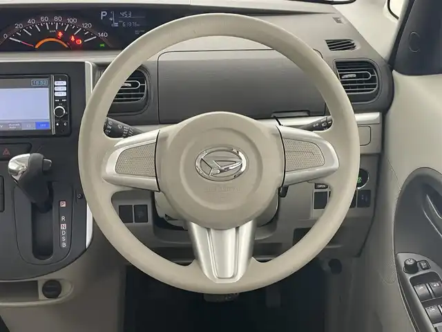 ダイハツ タント X 愛知県 2015(平27)年 6.2万km ライトローズマイカメタリック 純正ナビ　両側パワースライドドア　禁煙　フルセグTV　DVD再生　バックカメラ　Bluetooth　前後ドラレコ　ハロゲンライト　オートライト　スマートキー　プッシュスタート　純正フロアマット　USB　アイドリングストップ