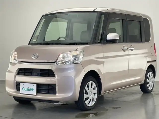 ダイハツ タント X 愛知県 2015(平27)年 6.2万km ライトローズマイカメタリック 純正ナビ　両側パワースライドドア　禁煙　フルセグTV　DVD再生　バックカメラ　Bluetooth　前後ドラレコ　ハロゲンライト　オートライト　スマートキー　プッシュスタート　純正フロアマット　USB　アイドリングストップ