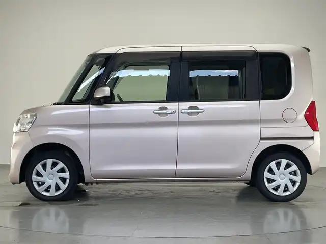 ダイハツ タント X 愛知県 2015(平27)年 6.2万km ライトローズマイカメタリック 純正ナビ　両側パワースライドドア　禁煙　フルセグTV　DVD再生　バックカメラ　Bluetooth　前後ドラレコ　ハロゲンライト　オートライト　スマートキー　プッシュスタート　純正フロアマット　USB　アイドリングストップ