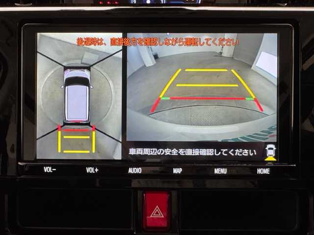 トヨタ ルーミー カスタムG－T 兵庫県 2021(令3)年 4.6万km パールホワイトⅢ 衝突軽減ブレーキ/純正9インチナビ＆フルセグTV/（CD＆DVD＆BT再生可）/アラウンドビューモニター/全方位カメラ/両側パワースライドドア/レーダークルーズコントロール/オートライト＆ハイビーム/ETC/LEDライト/フォグランプ/ウィンカーミラー/シートヒーター/純正15inアルミホイール/フロアマット/電動パーキング