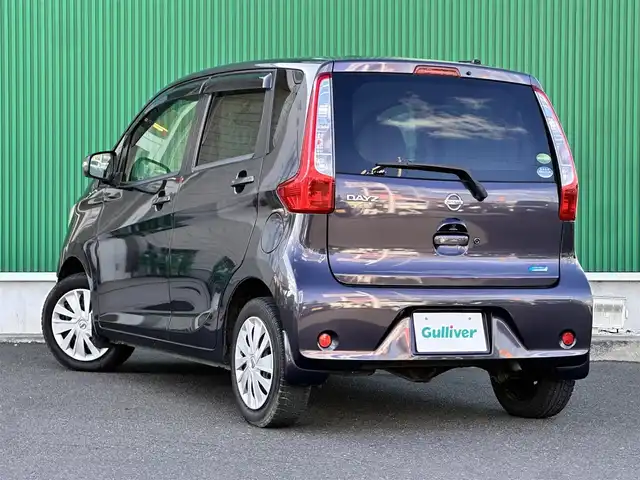 日産 デイズ X 宮城県 2014(平26)年 8.9万km プレミアムパープルP 4WD/純正ナビ/フルセグTV/Bluetooth/CD/DVD/SD/AUX/バックカメラ/アラウンドビューモニター/エマージェンシーストップシグナル/スーパーUVカット断熱ガラス/純正エンジンスターター/ウインカーミラー/D席シートヒーター/マニュアルレベライザー/ラジアルタイヤ積込/フロアマット/ドアバイザー/保証書/取扱説明書