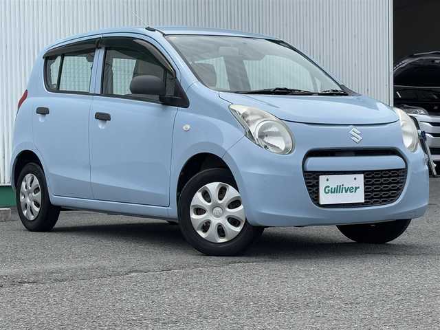 スズキ アルト F 徳島県 2012(平24)年 9.6万km エアブルーメタリック 社外ナビ【MDV-L300】/バックカメラ/ワンセグTV/CD/DVD/AC/ハロゲンヘッドライト/純正ホイールキャップ/ドアバイザー/リモコンキー/スペアキー