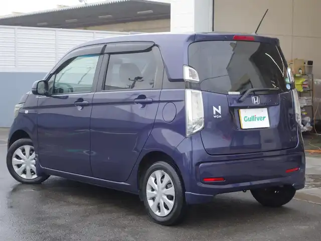 ホンダ Ｎ ＷＧＮ G Aパッケージ 静岡県 2015(平27)年 4.4万km プレミアムブルームーンパール ワンオーナー/禁煙車/純正7インチナビ(VXM-155VSi)/　BT/ワンセグTV/CD/DVD/SD/USB/iPod/バックカメラ/ステアリングスイッチ/HIDヘッドランプ/オートライト/オートエアコン/ABS/SRSエアバッグ/　運転席/助手席/サイド/カーテン/アイドリングストップシステム/衝突軽減ブレーキ/純正フロアマット/ドアバイザー/スマートキー/プッシュスタート/取扱説明書/保証書