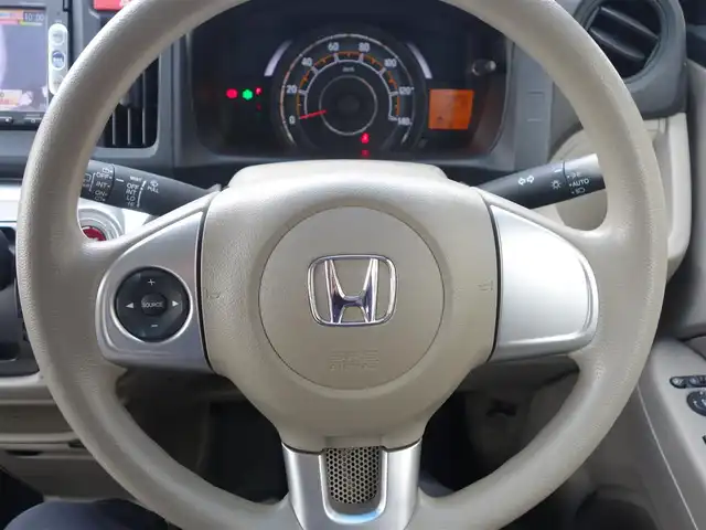 ホンダ Ｎ ＷＧＮ G Aパッケージ 静岡県 2015(平27)年 4.4万km プレミアムブルームーンパール ワンオーナー/禁煙車/純正7インチナビ(VXM-155VSi)/　BT/ワンセグTV/CD/DVD/SD/USB/iPod/バックカメラ/ステアリングスイッチ/HIDヘッドランプ/オートライト/オートエアコン/ABS/SRSエアバッグ/　運転席/助手席/サイド/カーテン/アイドリングストップシステム/衝突軽減ブレーキ/純正フロアマット/ドアバイザー/スマートキー/プッシュスタート/取扱説明書/保証書