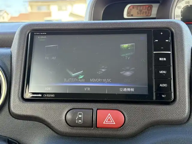 トヨタ スペイド G 大分県 2014(平26)年 5.1万km ホワイトパールクリスタルシャイン  ワンオーナー/ 社外メモリナビ/　・フルセグTV/　・BTオーディオ/　・CD/DVD再生/　・AM/FM/　・バックカメラ/ 片側パワースライドドア/ 運転席シートヒーター/ 横滑り防止装置/ ETC/ 12Vシガーソケット/ 純正フロアマット/ 電動格納ミラー/ KENWOODツィータースピーカー/ クラリオンサブウーファー/ 純正15インチアルミホイール/ ドアバイザー