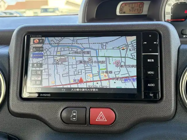 トヨタ スペイド G 大分県 2014(平26)年 5.1万km ホワイトパールクリスタルシャイン  ワンオーナー/ 社外メモリナビ/　・フルセグTV/　・BTオーディオ/　・CD/DVD再生/　・AM/FM/　・バックカメラ/ 片側パワースライドドア/ 運転席シートヒーター/ 横滑り防止装置/ ETC/ 12Vシガーソケット/ 純正フロアマット/ 電動格納ミラー/ KENWOODツィータースピーカー/ クラリオンサブウーファー/ 純正15インチアルミホイール/ ドアバイザー