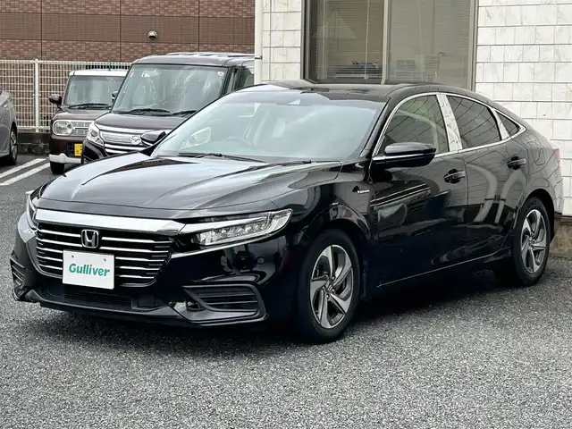 ホンダ インサイト LX 福岡県 2019(平31)年 6.1万km クリスタルブラックパール 純正8インチメモリナビ/　（AM/FM/CD/DVD/Bluetooth/フルセグTV）/バックカメラ/ホンダセンシング/・衝突軽減ブレーキ/・誤発進抑制機能/・後方誤発進抑制機能/・歩行者事故低減ステアリング/・路外逸脱抑制機能/・先行車発進お知らせ機能/・標識認識機能/オートライト/横滑り防止機能/コーナーセンサー/クリアランスソナー/アダプティブクルーズコントロール/純正16インチアルミホイール/シートヒーター（D/N)/ビルトインETC2.0/社外前方ドライブレコーダー/社外フロアマット/パドルシフト/電格ウインカーミラー/プッシュスタート/USB端子×2/電源アダプター×1/ISOFIX/盗難防止装置/スペアキー×1/保証書/取扱説明書/ナビ取扱説明書