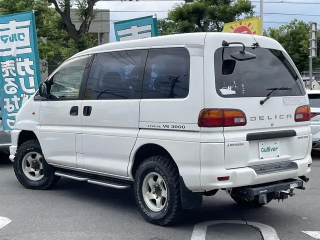 三菱 デリカ スペースギア XR 長野県 1998(平10)年 13.8万km 白 オートステップ/パートタイム４WD/ETC/オーディオ/電動ミラー