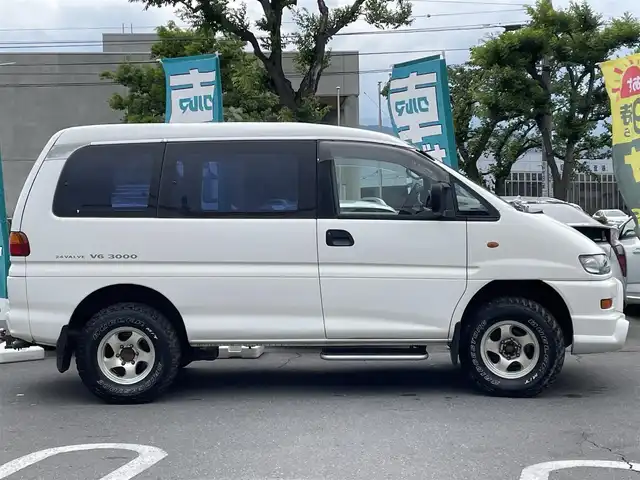 三菱 デリカ スペースギア XR 長野県 1998(平10)年 13.8万km 白 オートステップ/パートタイム４WD/ETC/オーディオ/電動ミラー