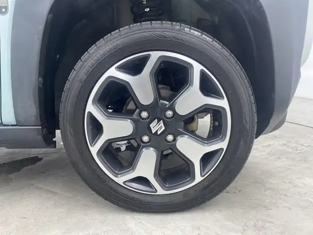 スズキ ハスラー Jスタイル 三重県 2021(令3)年 4万km オフブルーメタリック/ガンメタリック2トーンルーフ 純正8インチナビ/　フルセグTV/CD/DVD/USB/Bluetooth/全方位カメラ/オートAC/前席シートヒーター/革巻ステアリング/デュアルカメラブレーキサポート/純正ビルトインETC/社外前方ドラレコ/スマートキー/プッシュスタート/サイド/カーテンエアバック/ルーフレール