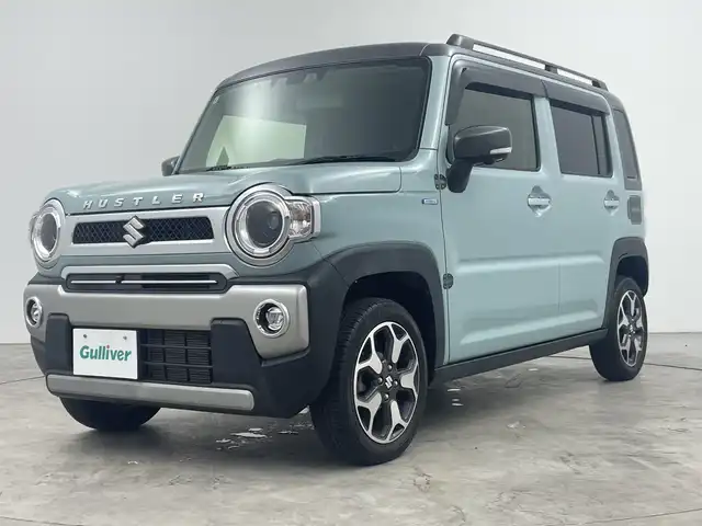 スズキ ハスラー Jスタイル 三重県 2021(令3)年 4万km オフブルーメタリック/ガンメタリック2トーンルーフ 純正8インチナビ/　フルセグTV/CD/DVD/USB/Bluetooth/全方位カメラ/オートAC/前席シートヒーター/革巻ステアリング/デュアルカメラブレーキサポート/純正ビルトインETC/社外前方ドラレコ/スマートキー/プッシュスタート/サイド/カーテンエアバック/ルーフレール