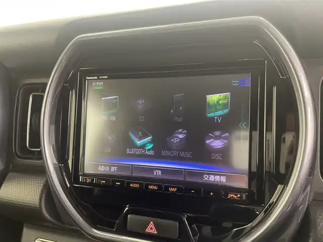 スズキ ハスラー Jスタイル 三重県 2021(令3)年 4万km オフブルーメタリック/ガンメタリック2トーンルーフ 純正8インチナビ/　フルセグTV/CD/DVD/USB/Bluetooth/全方位カメラ/オートAC/前席シートヒーター/革巻ステアリング/デュアルカメラブレーキサポート/純正ビルトインETC/社外前方ドラレコ/スマートキー/プッシュスタート/サイド/カーテンエアバック/ルーフレール