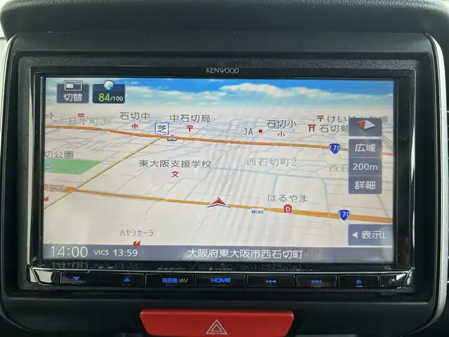 ホンダ Ｎ ＢＯＸ ＋ カスタム G 大阪府 2014(平26)年 5.5万km プレミアムホワイトパール 7インチ社外ナビ/（フルセグTV/BT/CD/DVD)/車いす仕様車/盗難防止装置/横滑り防止装置/フルフラットシート/ベンチシート/プッシュスタート/純正14インチアルミホイール/純正フロアマット/ETC/保証書/取扱説明書/スペアキー×１