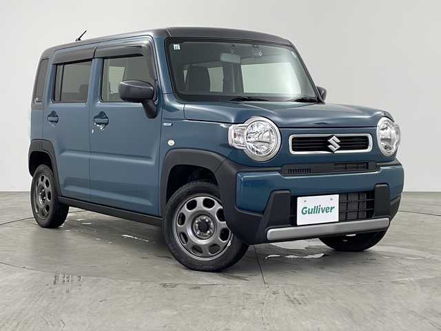 スズキ ハスラー HYBRID G 兵庫県 2021(令3)年 4万km デニムブルー ガンメタリック 2トーン 純正ディスプレイオーディオ　/前後ドライブレコーダー　/ビルドインETC　/シートヒーター　/純正アルミホイール　/革巻きステアリング　/Bluetoothオーディオ　/純正フロアマット　/スマートキー　/オートライト