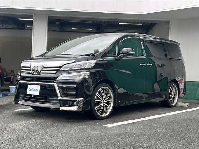 トヨタ ヴェルファイア Z Gエディション 京都府 2018(平30)年 4万km ブラック 社外ナビ（ＡＬＰＩＮＥ）　/衝突軽減装置　/後席モニター　/サンルーフ　/両側電動スライドドア　/本革シートドライブレコーダー　/シートヒーター　/クリアラスソナー　/バックカメラ　/パワーシート/ＥＴＣ