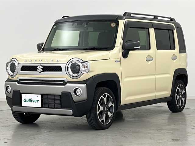 スズキ ハスラー Jスタイル 宮城県 2022(令4)年 3.6万km シフォンアイボリーメタリック/ガンメタリック2トーン デュアルカメラブレーキアポート/スズキセーフティサポート	/・車線逸脱抑制制御機能	/・車線逸脱警報機能		/・横滑り防止装置/・ハイビームアシスト	/カロッツェリアDA/・BT.CD.DVD.USB/前席シートヒーター/合皮シート/バックカメラ/革巻ステアリング/LEDヘッドライト/LEDフォグランプ/ドライブレコーダー（FR）/ルーフレール/アイドリングストップ/プッシュスタート/スマートキー/純正15inAW/純正フロアマット/ドアバイザー