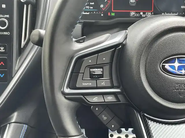 スバル レヴォーグ 1．8GT－H EX 滋賀県 2021(令3)年 6.3万km クリスタルホワイトP ガソリン/4WD/CVT/純正11インチディスプレイナビ/【FM/AM/フルセグ/Bluetooth/AppleCarplay】/全席シートヒーター/運転席・助手席パワーシート/オートドライビングポジションメモリー/電動リアゲート/ETC/ドライブレコーダー/アイサイト/・プリクラッシュブレーキアシスト/・レーンキープアシスト/・全車速追従機能付きクルーズコントロール/バック・サイドカメラ/電動パーキングブレーキ/コーナーセンサー/電子インナールームミラー/フルオートエアコン/ステアリングスイッチ/革巻きステアリング/パドルシフト/電動格納ウインカーミラー/オートライト/LEDヘッドライト/フロントフォグ/純正ドアバイザー/純正フロアマット/プッシュスタート/スマートキー