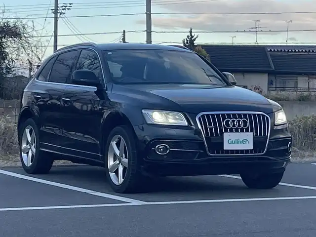 アウディ Ｑ５ 2．0 TFSI クワトロ 福島県 2014(平26)年 13万km ミトスブラックメタリック 純正HDDナビ/BT/MSV/フルセグTV/スマートキー/追従クルーズコントロール/ETC/プッシュスタート/純正フロアマット/D席パワーシート/シートメモリー/ハーフレザーシート/オートライト/ブレーキホールド/電格ミラー/バックカメラ/サイズカメラ