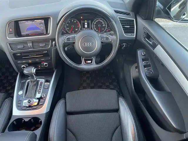 アウディ Ｑ５ 2．0 TFSI クワトロ 福島県 2014(平26)年 13万km ミトスブラックメタリック 純正HDDナビ/BT/MSV/フルセグTV/スマートキー/追従クルーズコントロール/ETC/プッシュスタート/純正フロアマット/D席パワーシート/シートメモリー/ハーフレザーシート/オートライト/ブレーキホールド/電格ミラー/バックカメラ/サイズカメラ