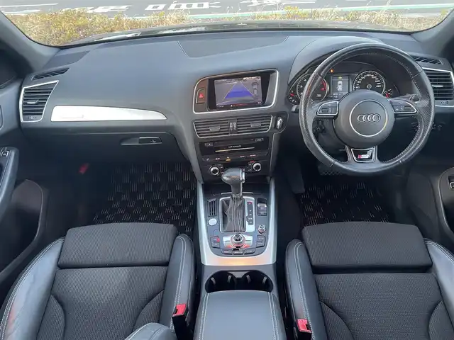 アウディ Ｑ５ 2．0 TFSI クワトロ 福島県 2014(平26)年 13万km ミトスブラックメタリック 純正HDDナビ/BT/MSV/フルセグTV/スマートキー/追従クルーズコントロール/ETC/プッシュスタート/純正フロアマット/D席パワーシート/シートメモリー/ハーフレザーシート/オートライト/ブレーキホールド/電格ミラー/バックカメラ/サイズカメラ