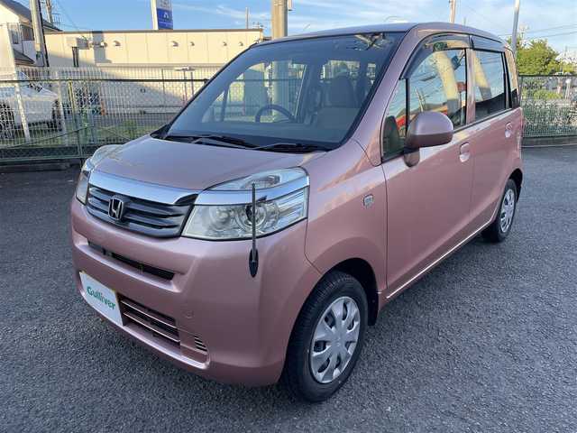 ホンダ ライフ C 神奈川県 2012(平24)年 0.7万km ピンクゴールドメタリック 純正メモリーナビ(CD/USB/SD/AM/FM)/リモコンキー/スペアキー/ABS/純正フロアマット/純正ドアバイザー/コーナーポール/ヘッドライトレベライザー/保証書/取扱説明書