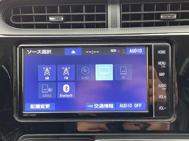 トヨタ アクア S 栃木県 2020(令2)年 6万km ホワイトパールクリスタルシャイン 純正SDナビ/ワンセグTV/バックカメラ/ビルトインETC/禁煙車/ステアリングスイッチ/キーレス/電動格納ミラー/純正フロアマット