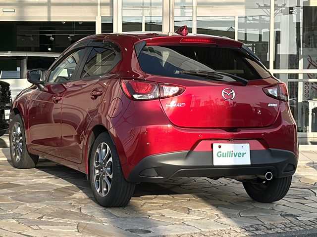 マツダ デミオ XD ツーリング Lパッケージ 静岡県 2018(平30)年 4.6万km ソウルレッドクリスタルM 【メーカーOP】/CD/DVDプレーヤー＋地上デジタルテレビチューナー/360度ビューモニター＋フロントパーキングセンサー/アダプティブLEDヘッドライト/スマートブレーキサポート/マツダレーダークルーズコントロール/【主要装備】/純正ナビ　/ブラインドスポットビューモニター　/ＬＥＤフォグランプ　/前席シートヒーター　/ＥＴＣ　/革巻きステアリング　/パドルシフト/プッシュスタート/スマートキー/純正16インチアルミ