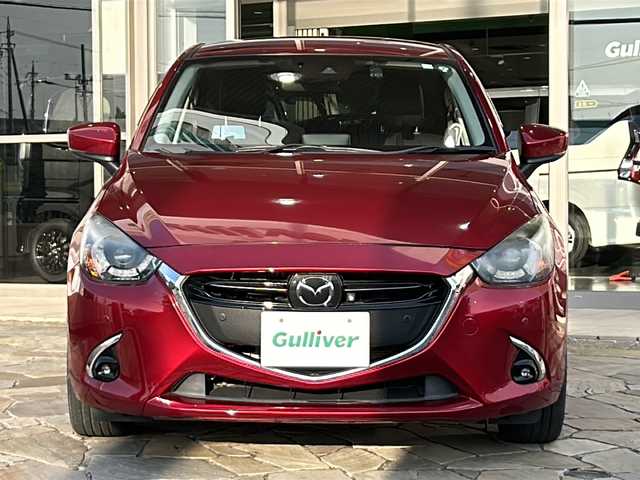 マツダ デミオ XD ツーリング Lパッケージ 静岡県 2018(平30)年 4.6万km ソウルレッドクリスタルM 【メーカーOP】/CD/DVDプレーヤー＋地上デジタルテレビチューナー/360度ビューモニター＋フロントパーキングセンサー/アダプティブLEDヘッドライト/スマートブレーキサポート/マツダレーダークルーズコントロール/【主要装備】/純正ナビ　/ブラインドスポットビューモニター　/ＬＥＤフォグランプ　/前席シートヒーター　/ＥＴＣ　/革巻きステアリング　/パドルシフト/プッシュスタート/スマートキー/純正16インチアルミ