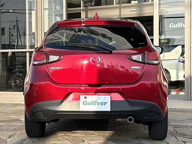 マツダ デミオ XD ツーリング Lパッケージ 静岡県 2018(平30)年 4.6万km ソウルレッドクリスタルM 【メーカーOP】/CD/DVDプレーヤー＋地上デジタルテレビチューナー/360度ビューモニター＋フロントパーキングセンサー/アダプティブLEDヘッドライト/スマートブレーキサポート/マツダレーダークルーズコントロール/【主要装備】/純正ナビ　/ブラインドスポットビューモニター　/ＬＥＤフォグランプ　/前席シートヒーター　/ＥＴＣ　/革巻きステアリング　/パドルシフト/プッシュスタート/スマートキー/純正16インチアルミ