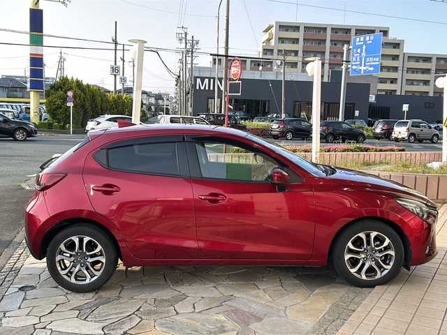 マツダ デミオ XD ツーリング Lパッケージ 静岡県 2018(平30)年 4.6万km ソウルレッドクリスタルM 【メーカーOP】/CD/DVDプレーヤー＋地上デジタルテレビチューナー/360度ビューモニター＋フロントパーキングセンサー/アダプティブLEDヘッドライト/スマートブレーキサポート/マツダレーダークルーズコントロール/【主要装備】/純正ナビ　/ブラインドスポットビューモニター　/ＬＥＤフォグランプ　/前席シートヒーター　/ＥＴＣ　/革巻きステアリング　/パドルシフト/プッシュスタート/スマートキー/純正16インチアルミ