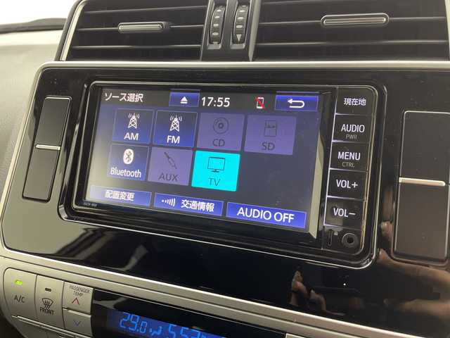 トヨタ ランドクルーザー プラド TX Lパッケージ マットブラED 愛知県 2022(令4)年 3.1万km ブラック 純正ナビ/バックカメラ/Bluetooth・AM・FM・ワンセグTV/ビルトインETC/サンルーフ/ルーフレール/１８インチアルミホイール/レザーシート/運転席助手席パワーシート/純正フロアマット/トヨタセーフティセンス/プリクラッシュセーフティ/レーンディパーチャーアラート/オートマチックハイビーム/レーダークルーズコントロール/ロードサインアシスト/発進遅れ告知/パーキングサポートブレーキ/横滑り防止/LEDヘッド/オートライト/フロントフォグランプ/電動格納ミラーウィンカー/トノカバー/DC12V/プッシュスタート/スマートキー/スペアキー1本/取扱説明書