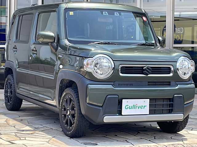 スズキ ハスラー HYBRID G 静岡県 2020(令2)年 5.2万km クールカーキPM ケンウッドナビ/・SD/・内蔵メモリ/・マルチAVブラウザ/・CD/DVD/・フルセグTV/・FM/AM/・Bluetooth/主要装備/・デュアルカメラブレーキサポート/・ステアリングスイッチ/・サイドカーテンエアバッグ/・ドライブレコーダー/・革調シートカバー/・運転席＋助手席シートヒーター/・コーナーセンサー/・アイドリングストップ/・LEDヘッドライト/・レーンキープアシスト/・ホワイトレタータイヤ