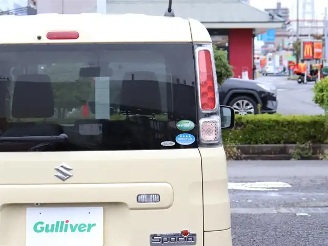 スズキ スペーシア HYBRID G 神奈川県 2019(令1)年 1.6万km シフォンアイボリーM ワンオーナー /バックカメラ/ETC /社外メモリナビ/Bluetoothオーディオ/DVDナビ/フルセグテレビ//アイドリングストップ/ドアバイザー/プッシュスタート/純正フロアマット/保証書/取説/スペアキー/記録簿(R2/3/4/5/6/全ディーラー)