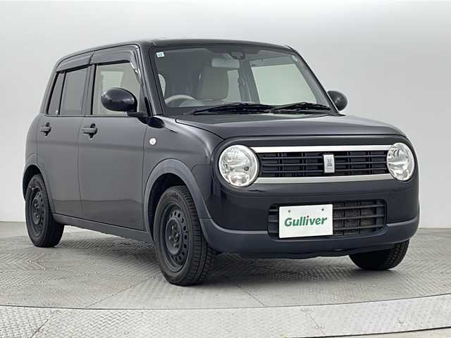 スズキ ラパン G 新潟県 2017(平29)年 13.2万km ブルーイッシュブラックパール3 4WD/社外SDナビ/(AM/FM/CD/ワンセグ)/運転席シートヒーター/レーダーブレーキサポート/横滑り防止装置/アルミホイール付夏タイヤ積込/(155/65/R14/3mm)/エンジンスターター/ドアバイザー