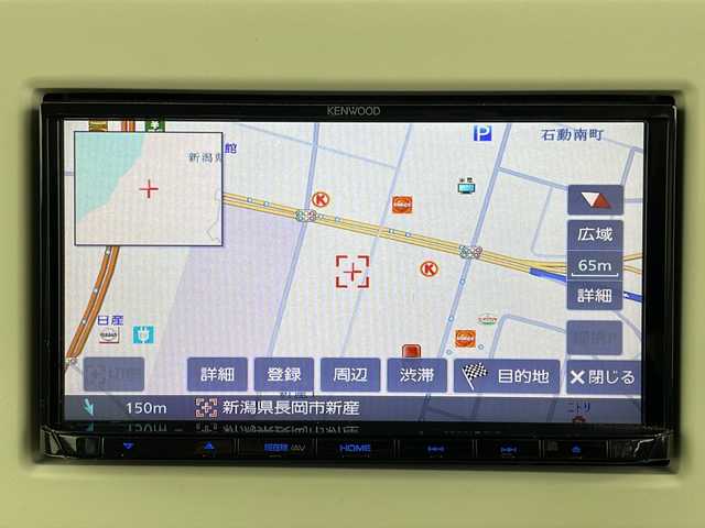 スズキ ラパン G 新潟県 2017(平29)年 13.2万km ブルーイッシュブラックパール3 4WD/社外SDナビ/(AM/FM/CD/ワンセグ)/運転席シートヒーター/レーダーブレーキサポート/横滑り防止装置/アルミホイール付夏タイヤ積込/(155/65/R14/3mm)/エンジンスターター/ドアバイザー
