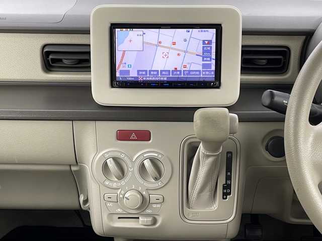 スズキ ラパン G 新潟県 2017(平29)年 13.2万km ブルーイッシュブラックパール3 4WD/社外SDナビ/(AM/FM/CD/ワンセグ)/運転席シートヒーター/レーダーブレーキサポート/横滑り防止装置/アルミホイール付夏タイヤ積込/(155/65/R14/3mm)/エンジンスターター/ドアバイザー