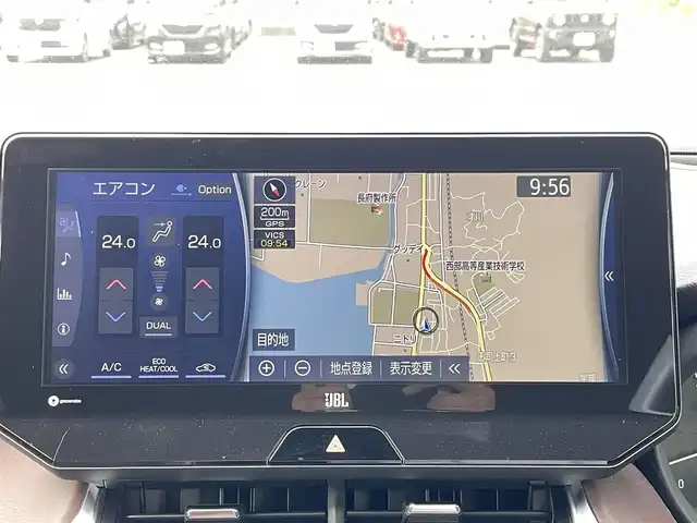 トヨタ ハリアー Z 山口県 2021(令3)年 4.2万km ホワイトパールクリスタルシャイン ワンオーナー/モデリスタ エアロ/JBL 12.3型メーカーナビ/フルセグTV BT USB AUX/全周囲カメラ/デジタルインナーミラー/パワーバックドア/ビルトイン 2.0ETC/衝突被害軽減ブレーキ/レーダークルーズコントロール/レーンアシスト/オートマチックハイビーム/ブラインドスポットモニタ/LEDオートヘッドライト/フォグライト/コーナーセンサー/ハーフレザーシート/パワーシート/ドラレコ/19インチ アルミホイール/スマートキー 2個/保証書 取説 ナビ取説