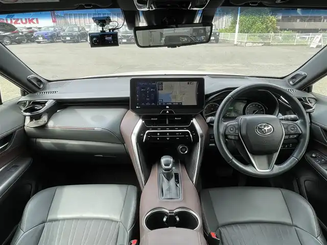 トヨタ ハリアー Z 山口県 2021(令3)年 4.2万km ホワイトパールクリスタルシャイン ワンオーナー/モデリスタ エアロ/JBL 12.3型メーカーナビ/フルセグTV BT USB AUX/全周囲カメラ/デジタルインナーミラー/パワーバックドア/ビルトイン 2.0ETC/衝突被害軽減ブレーキ/レーダークルーズコントロール/レーンアシスト/オートマチックハイビーム/ブラインドスポットモニタ/LEDオートヘッドライト/フォグライト/コーナーセンサー/ハーフレザーシート/パワーシート/ドラレコ/19インチ アルミホイール/スマートキー 2個/保証書 取説 ナビ取説