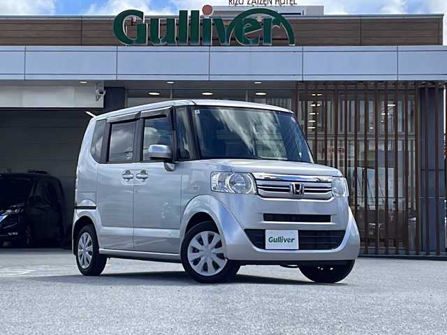 ホンダ Ｎ ＢＯＸ G 沖縄県 2016(平28)年 4万km カトラリーシルバーM 純正CDラジオオーディオ/スマートキー/フロアマット/電動格納ミラー/サイドバイザー/アイドリングストップ