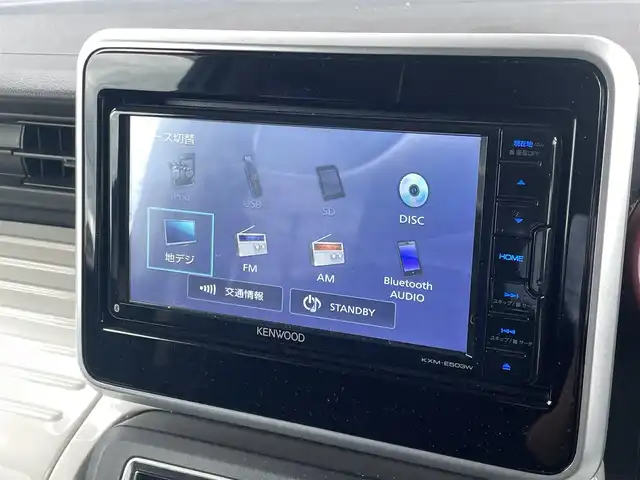 スズキ スペーシア HYBRID X 宮崎県 2019(令1)年 1.2万km ピュアホワイトP 社外ナビゲーション/　AM/FM/CD/DVD/BT/TV/バックカメラ/ドライブレコーダー/衝突軽減ブレーキ/ETC車載器/両側パワースライドドア/スマートキー/プッシュスタート/取説/保証書/スペアキー/アイドリングストップ