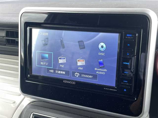 スズキ スペーシア HYBRID X 宮崎県 2019(令1)年 1.2万km ピュアホワイトP 社外ナビゲーション/　AM/FM/CD/DVD/BT/TV/バックカメラ/ドライブレコーダー/衝突軽減ブレーキ/ETC車載器/両側パワースライドドア/スマートキー/プッシュスタート/取説/保証書/スペアキー/アイドリングストップ