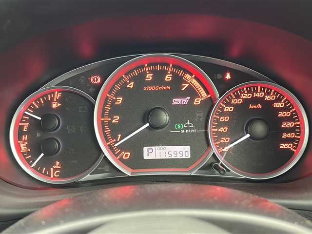 スバル インプレッサ ＷＲＸ STI A－Line タイプS 宮城県 2012(平24)年 11.6万km ダークグレーメタリック バックカメラ/社外7型ナビ/・BT.USB.CD.DVD/フルセグTV/合皮シート/前席パワーシート/ＥＴＣ/パドルシフト/プッシュスタート/スマートキー×2/キセノンライト/純正18inAW/純正フロアマット