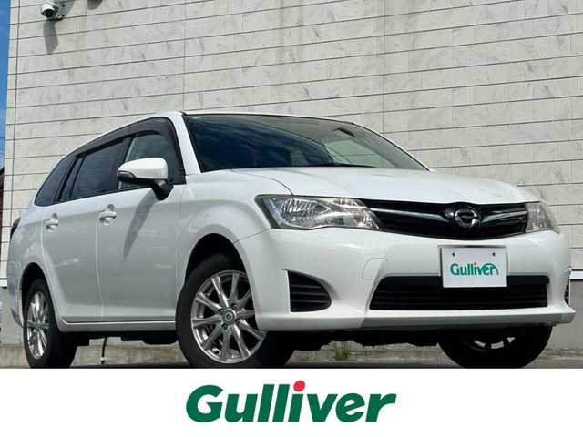 トヨタ カローラ フィールダー 1．5G 山形県 2014(平26)年 12.4万km スーパーホワイトⅡ ４WD/社外SDナビ/フルセグTV/FM/AM/DVD/Bluetooth/横ブレ防止装置/社外マット/純正バイザー/Allパワーウィンドゥ/ETC/バックカメラ/ダブルエアバックサイド