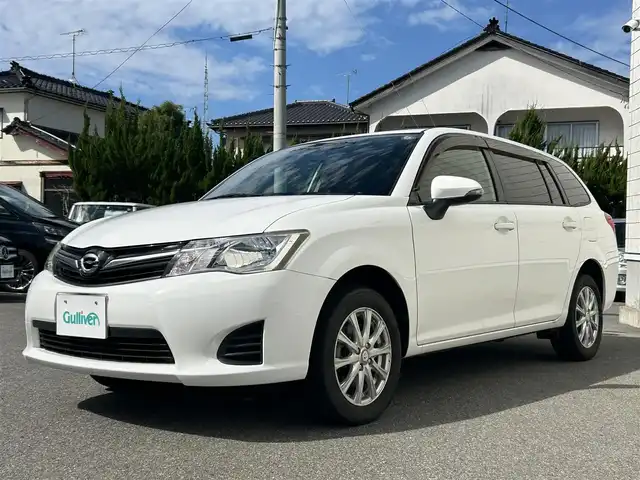 トヨタ カローラ フィールダー 1．5G 山形県 2014(平26)年 12.4万km スーパーホワイトⅡ ４WD/社外SDナビ/フルセグTV/FM/AM/DVD/Bluetooth/横ブレ防止装置/社外マット/純正バイザー/Allパワーウィンドゥ/ETC/バックカメラ/ダブルエアバックサイド